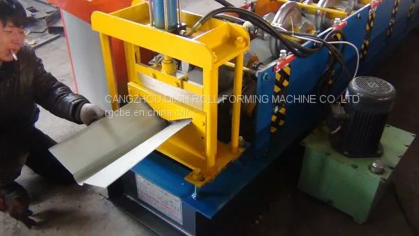 Cangzhou Dixin Automatic Metal Roof Ridge Cap Roll Forming Machine Hot Sale photo-3