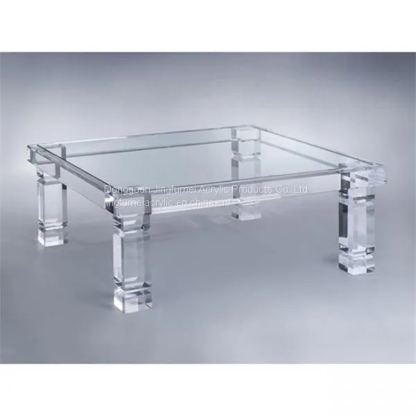 High Quality Glass Square Coffee Table Turkish Furniture Coffee Table Minimalist Coffee Table photo-3