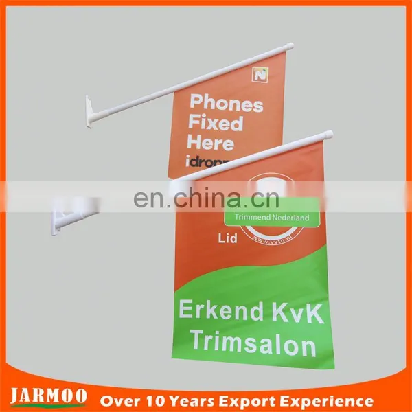 Good Material Water Proofing Wall Flag With Bracket photo-6