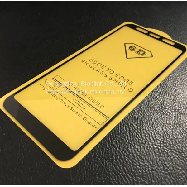ETOPLINK 6D Full Cover LCD Screen Protector Tempered Glass Film for MOTO C C Plus photo-2