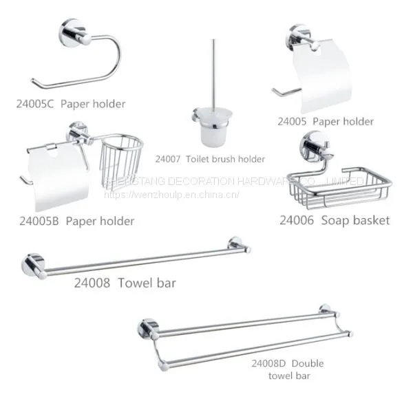 Manufacturer Wholesale Modern Wall-mounted Bathroom Accessories Set photo-3