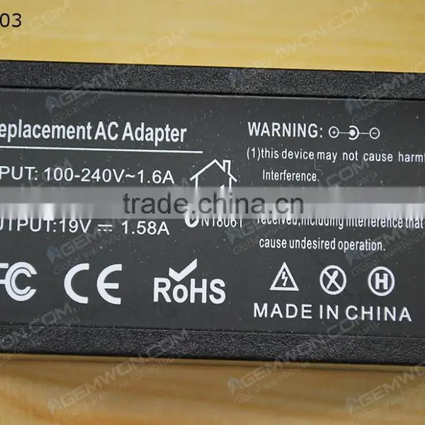 High Copy Laptop AC Power Adapter for DELL 19V 1.58A 5.5*1.7mm 30W photo-3