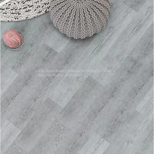 GKBM Greenpy SY-W1009 Waterproof Nostalgic Gray Oak 4mm Click Stone Plastic Composite SPC Flooring photo-2