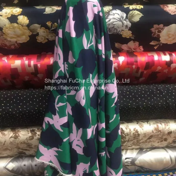 Textile Rayon Print Crepe Koshibo Fabric With Flower Digital Printing Fabric photo-4