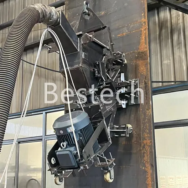 Automatic Movable Vertical Shot Blasting Machine 16 Shot Blaster 32 for Oil Tank Surface Blasting photo-5