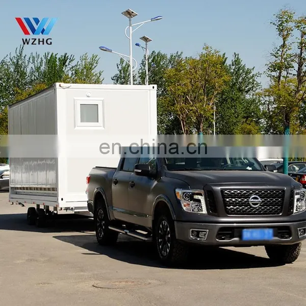 Prefabricated Customized Modular House 20ft Movable Container House Tiny Houses on Trailer & Wheels for Sale