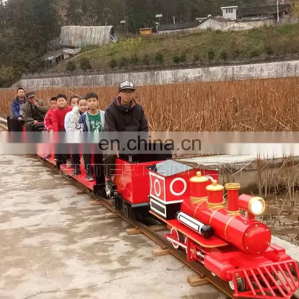 Customized Track Tourist Mini Steam Amusement Park Electric Battery Operated Train Rides for Sale photo-3