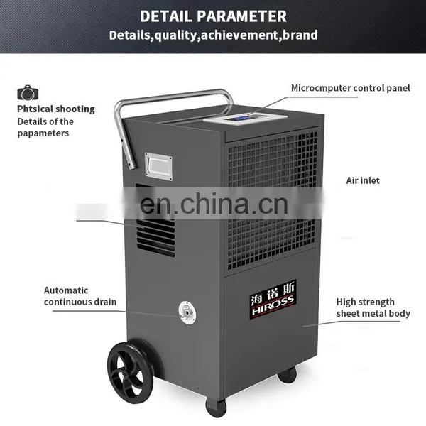 90L Commercial Industrial Portable Dehumidifier With Wheels photo-5