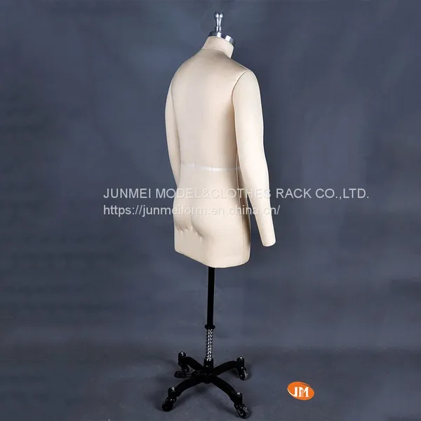 Professional Male Half Body Dress Form w/ Collapsible Shoulders and Removable Arms photo-5