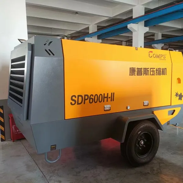 600 Cfm Operating Mode 17m3 12bar or 15m3 18bar Cummins Mining Air Compressor 12 18 Bar 550cfm 600cfm Diesel Engine Screw Air Compressor photo-5