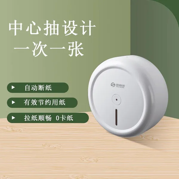Central Large Roll Paper Box, Wall Mounted Toilet, Toilet Paper Drawer, Hotel Hand Towel Box photo-4