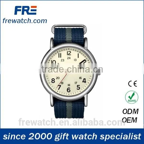 Colorful Changeable Fabric Strap Quartz Watch With Metal Case photo-2