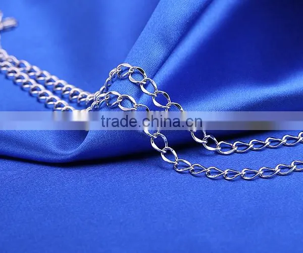 Hot Sales Wholesale Fashion Rhodium Plated Beautiful Curb Chain Of Necklace photo-6