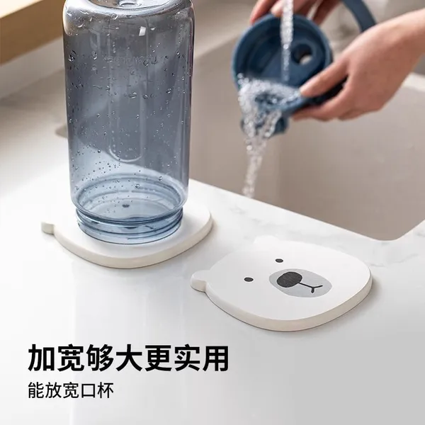 Factory Wholesale OEM ODM Animal Shape Diatomite Diatomaceous Earth Cup Coaster photo-4