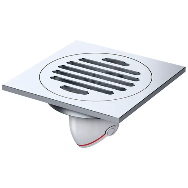 Modern 4 Inch Square Full Brass Main Body Floor Drain Factory Price Insect Proof Backflow Proof for Kitchen Bathroom Shower