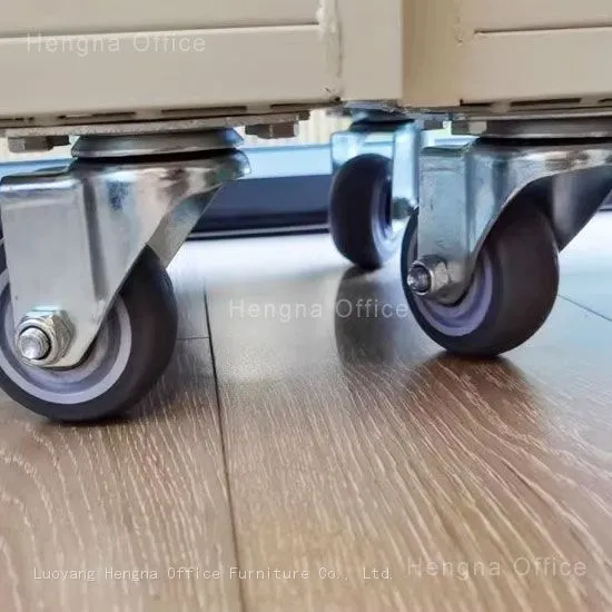 Custom Steel Library Trolley Supplier | HN-VC03 Silent V-shaped Book Cart | With Universal Flexible Wheels & Humanized Handrail photo-2