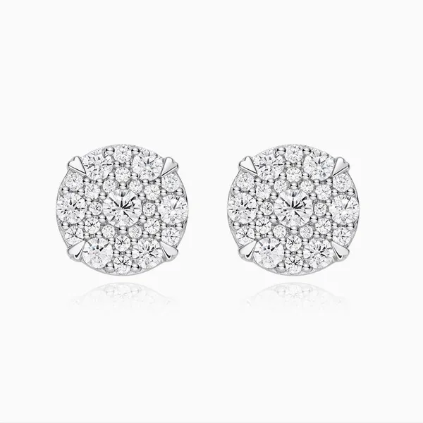 Shining Star Jewelry Fashion Earrings Wholesale Round Moissanite Men Earrings photo-2