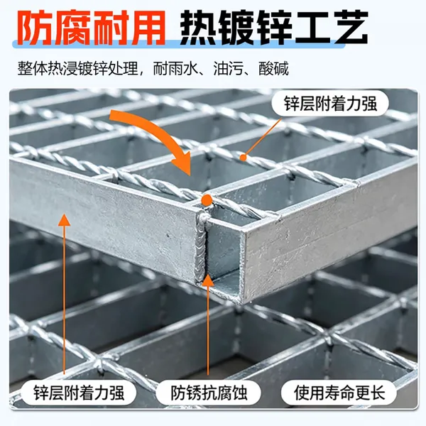 Steel Grating with 1 Year Warranty and Mill Test Report for Material Grade Verification