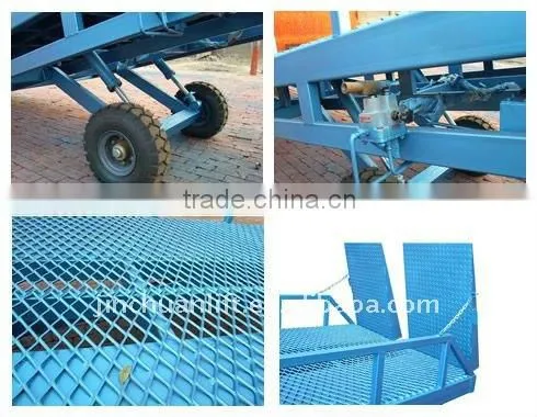 Manual Operation Hydraulic Mobile Cargo Dock Ramp Capacity 12T photo-3