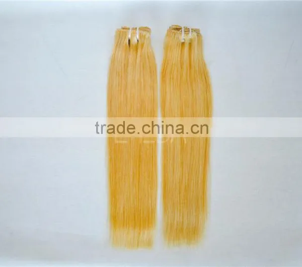 Dark Ash Blonded Virgin Asian Remy Hair Golden Blonde Remy Hair Weft Supplier's Choice photo-6