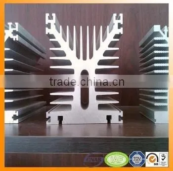 6061 6063 T5 Anodized Silver Large Aluminum Heat Sink photo-2