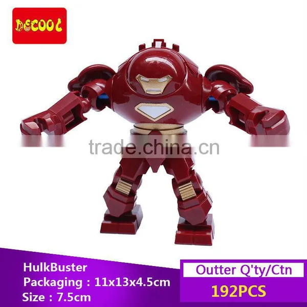 Decool Bricks 0181 SuperHero Iron Man HULK BUSTER Robot Minifigure Building Bricks Blocks Toys