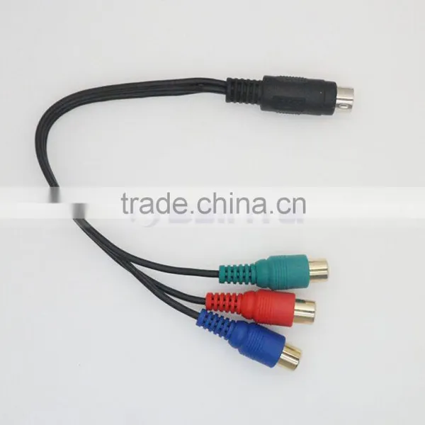 Red Blue Green S VHS 7PIN 9PIN Mini Din Male To Cinch RGB Female RCA Video Cable Cord photo-5