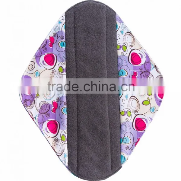 2016 Female Bamboo Charcoal Menstrual Pad Cloth Sanitary Pad photo-5
