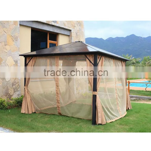 Luxury Villas Square Large Mosquito Net With Modern Outdoor Aluminum Gazebo photo-3