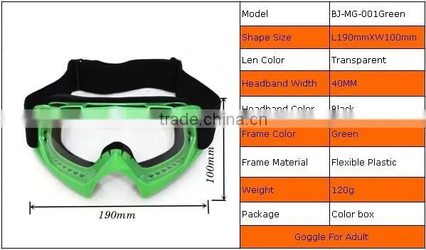 BJ-MG-001 Top Sale Clear Lens Motorcycle Goggles Fox Racing Motocross photo-5