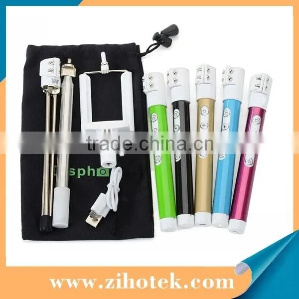 Wireless Bluetooth Mobile Phone Camera Monopod Bluetooth Remote Control Self-timer Shutter & Clip for Iphone Sumsung Phone photo-6