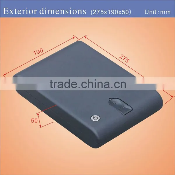 Wholesale- MS100 Micro Vault Portable Biometric Fingerprint Mini Pistol Security Storage Steel Safe Box photo-3