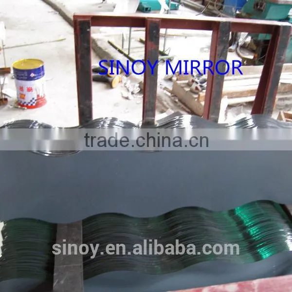 High Quality Wave Silver Mirror Glass For Home Decoration in Customer Size photo-3