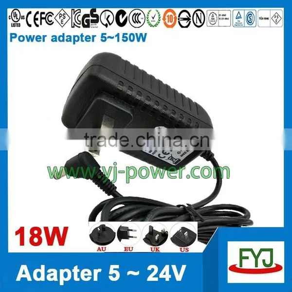 Small Size Lowest Price ac Adapter 12v 1.5a 1.6a 18w With CCC CE UL FCC GS C-TICK PSE SAA KC BS photo-4