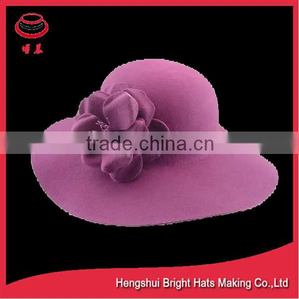 2016 New Style Wool Felt Hat Floppy Hat For Ladies photo-2