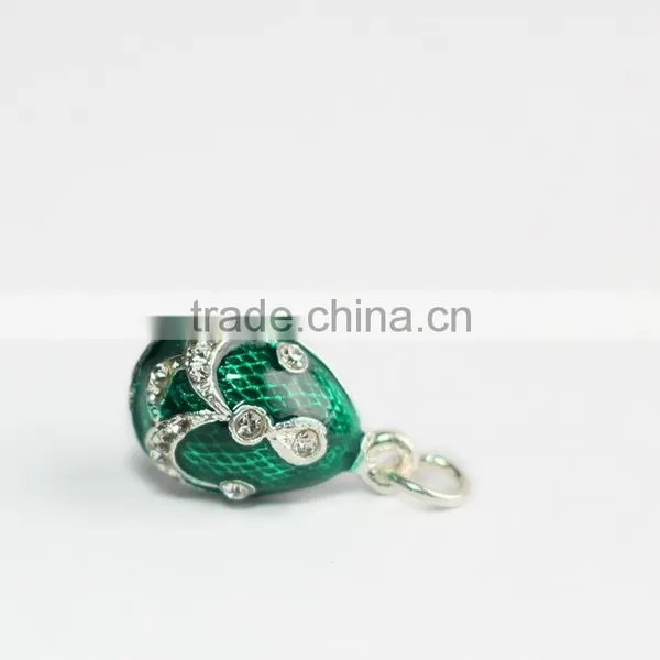 High Quality Green Metal Enamel Pendant photo-3