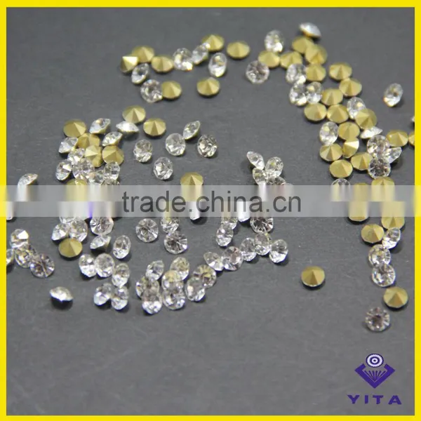 Shiny Diamond Machine Cut White Crystal Strass Design for Jewelry photo-2