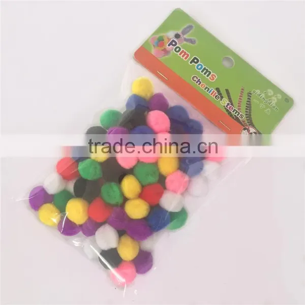 Factory Supply DIY Crafts Acrylic Fluorescent Pompoms Toys for Kids or Wedding Party Decoration photo-2