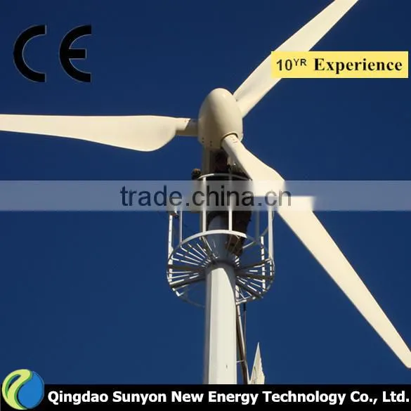 1000 Watts Yawing Type on Grid System Wind Turbines