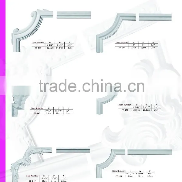 PU Stair Brackets Polyurethane Crown Moulding Good Price Beautiful New Modern PU Carved Panel photo-4