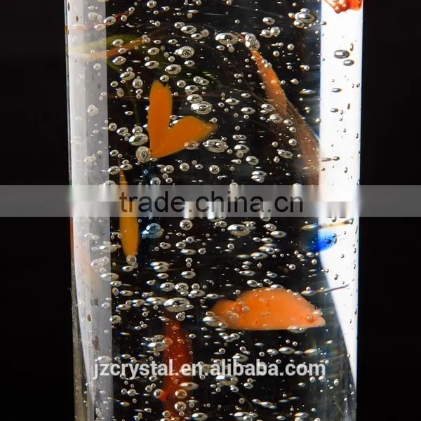 Muli-color Decorative Crystal Glass Polished Pillars