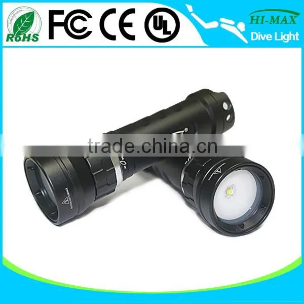 Rechargeable 120 Wide Angle Scuba Dive Underwater Video Torch Light photo-2
