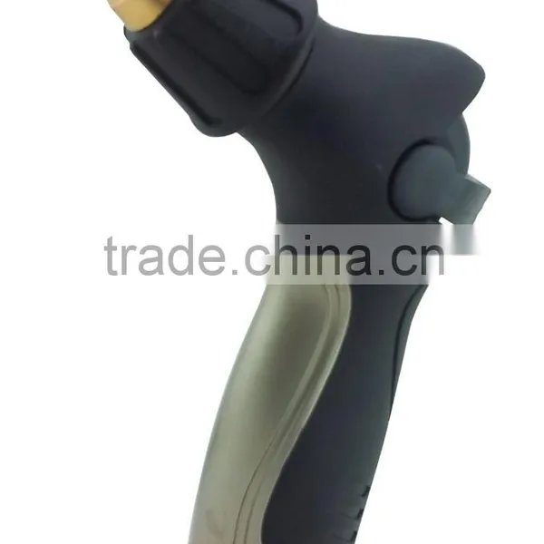3 Ways Solid Metal Hose Nozzle Thumb Control Garden Spray Gun photo-3