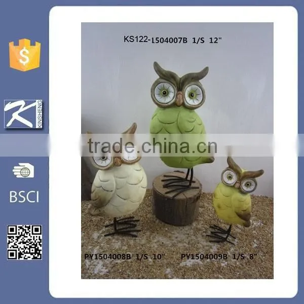 Unique Modern Art Design Owl Ornaments for Garden Decoration photo-2