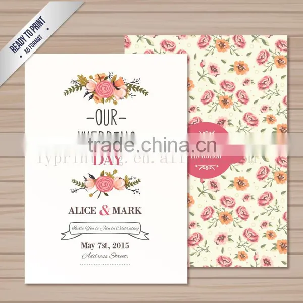Cheap Wedding Card Printing Custom Wedding Invitation Card Printing photo-4