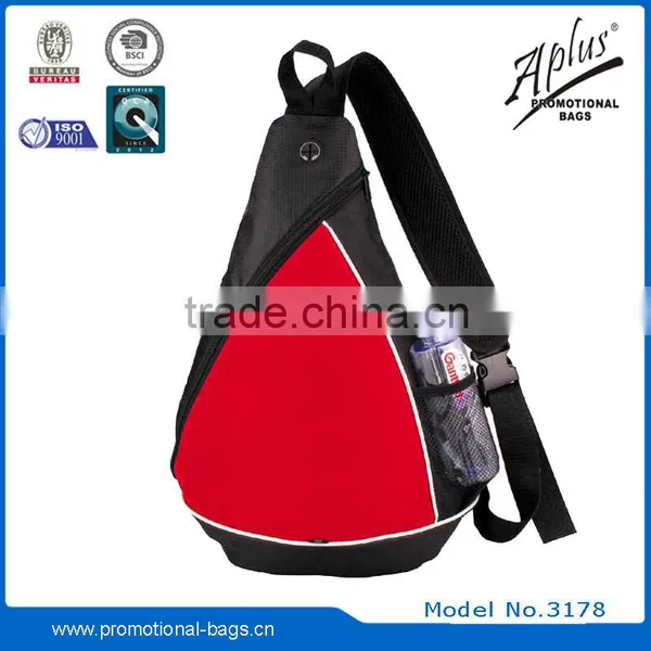 Shoulder Sling Bag With Mesh Pcokets for Promotion photo-3