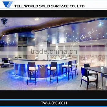 2014 TW Modern High Gloss Bar Nightclub Furniture Bar Counter Round Bar