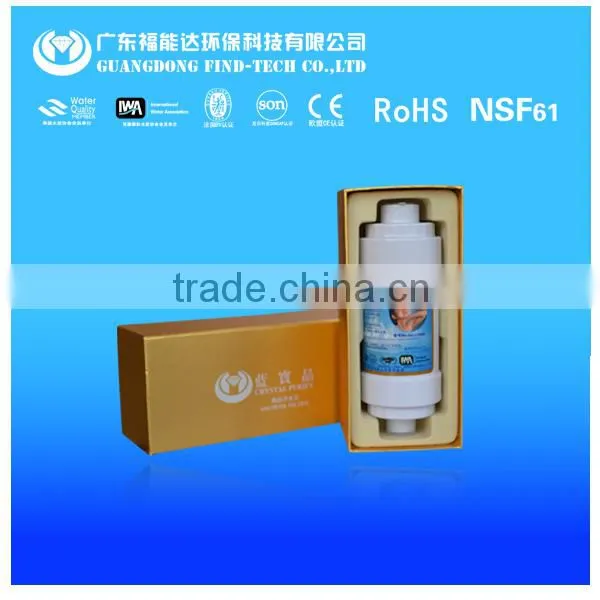 patent certification chlorine shower filter