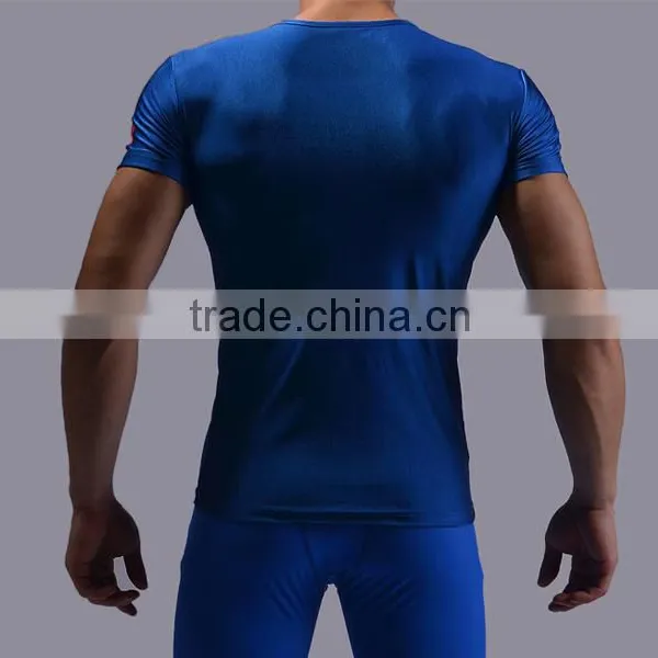 2016 Hot Sale Fitness Clothing,superman t Shirt High Quality Running Shirt China Wholesale Guangzhou photo-6