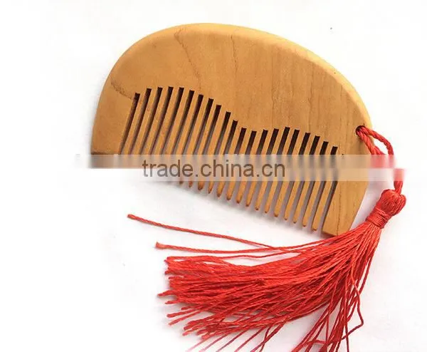 Natural Wide Tooth Wood No-static Massage Hair Comb Free Shipping Wholesale photo-5